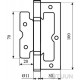 BRUNO Eurocento narrow brass curtain