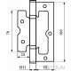 BRUNO Eurocento narrow brass curtain