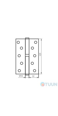 Curtain 125*4 (1 panel, brass) adjustable matte ant brass right Firenze