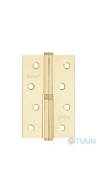 Hinge 100 * 2.5 * 2.5 (1 bearing, steel) semi-brass left Fuxia