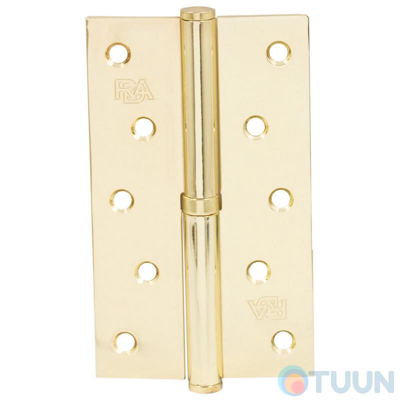 Завіса RDA 125*3*2,5 (1 подш, сталь) пол.латунь ліва