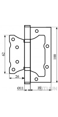 Завис RDA 100 * 2,5 (2подш, сталь) Eurocento мат AB