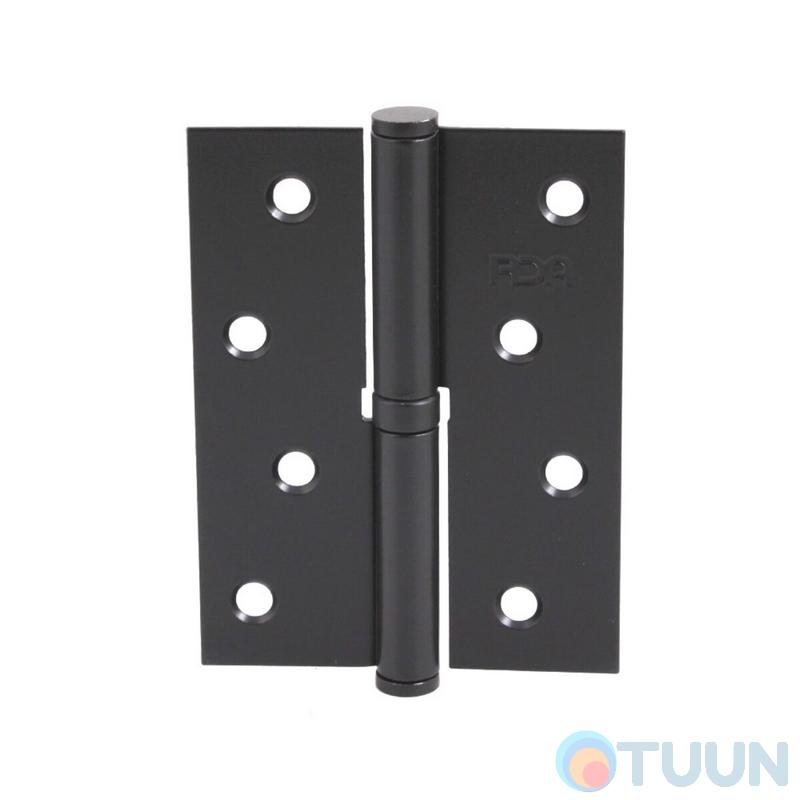 Петля RDA 100*3*2,5 (1 подш, сталь) черный матовый правая