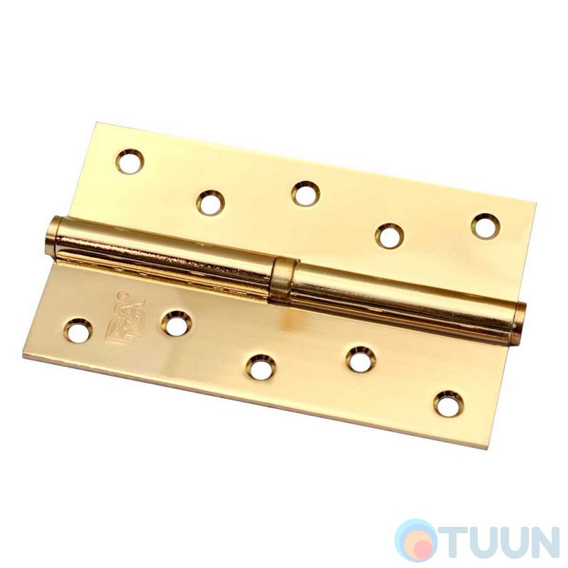 Завіса RDA 125*3*2,5 (1 подш, сталь) пол.латунь права
