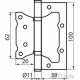 RDA loop 100*2.5 (2 pods, steel) Eurocento silver