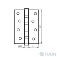 Curtain 100*3 (4 panels, brass) mat.brass Firenze