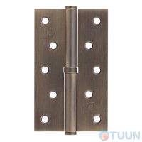 Hinge RDA 125*3*2.5 (1 shelf, steel) mat. ant brass left