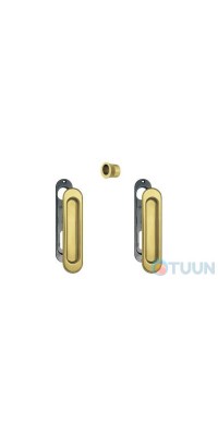 AGB Art. B019270002 KIT F1 Set of handles for sliding doors + handle for door pull bronze