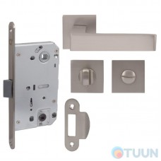 Comit Kubic A WC set (handle+cover+mechanism) brushed matte nickel blister