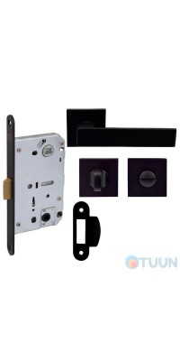 Comit Kubic A WC set (handle+lid+mechanism) black blister