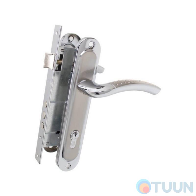 Ручка на планке BRUNO Trendy мц.85мм мат никель/хром 945-3RB BRN англ. 68мм 5 кл хром