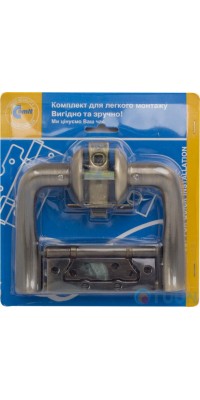 Siena 6-45 matt ant brass set + 2 curtains blister