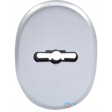 Decorative round cover for WSC key, brushed matte chrome