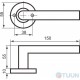 Комплект Ручка SS201 + засувка BRUNO 245SN мод.6-45 + завіса BRUNO 100*75*2,2 (4 подш) нерж