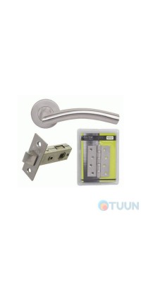 Set Handle SS201 + latch BRUNO 245SN mod.6-45 + curtain BRUNO 100*75*2.2 (4 pods) stainless steel