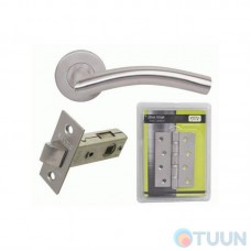 Set Handle SS201 + latch BRUNO 245SN mod.6-45 + curtain BRUNO 100*75*2.2 (4 pods) stainless steel