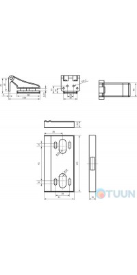 Comit Glass Door Kit Gold (magnetic) Reversible