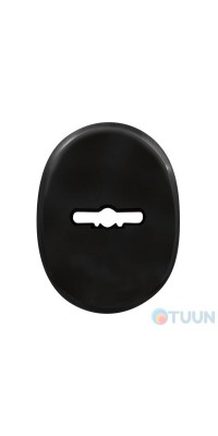 Decorative round cover for a black key