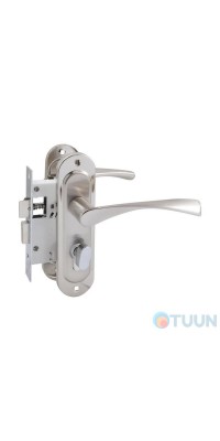 Bravo 50mm nickel/matt nickel handle + 1250/40 nickel lock eng. 68mm 3cl