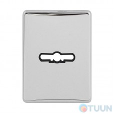 Decorative square cover for a socket wrench, chrome