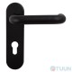Fire door handle black