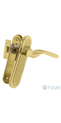Arona handle + latch 256 semi-brass/matt brass RDA