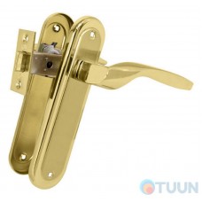 Arona handle + latch 256 semi-brass/matt brass RDA