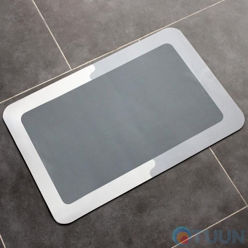 Arino Bath mat, quick-drying, 40x60 cm, gray