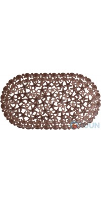 Bath mat "Starfish" transparent brown Arino