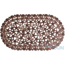 Bath mat "Starfish" transparent brown Arino