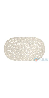 Bath mat "Starfish" color coffee with milk Arino