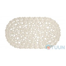 Bath mat "Starfish" color coffee with milk Arino