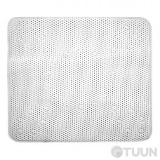 Arino Non-slip bathroom mat with suction cups, 53*53 cm, white