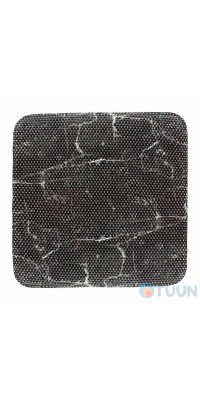 Arino Non-slip bathroom mat with suction cups, 53*53 cm, black marble