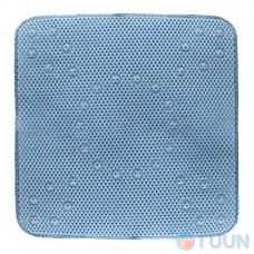 Arino Non-slip bathroom mat with suction cups, 53*53 cm, blue