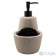 Liquid soap dispenser with sponge compartment Arino, beige