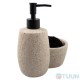Liquid soap dispenser with sponge compartment Arino, beige
