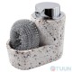 Liquid soap dispenser with sponge compartment Arino, colored crumbs