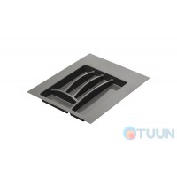 Органайзеры для столовых приборов Union Plast 400*500 антрацит