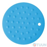 Подставка под горячий силикон голубая Arino