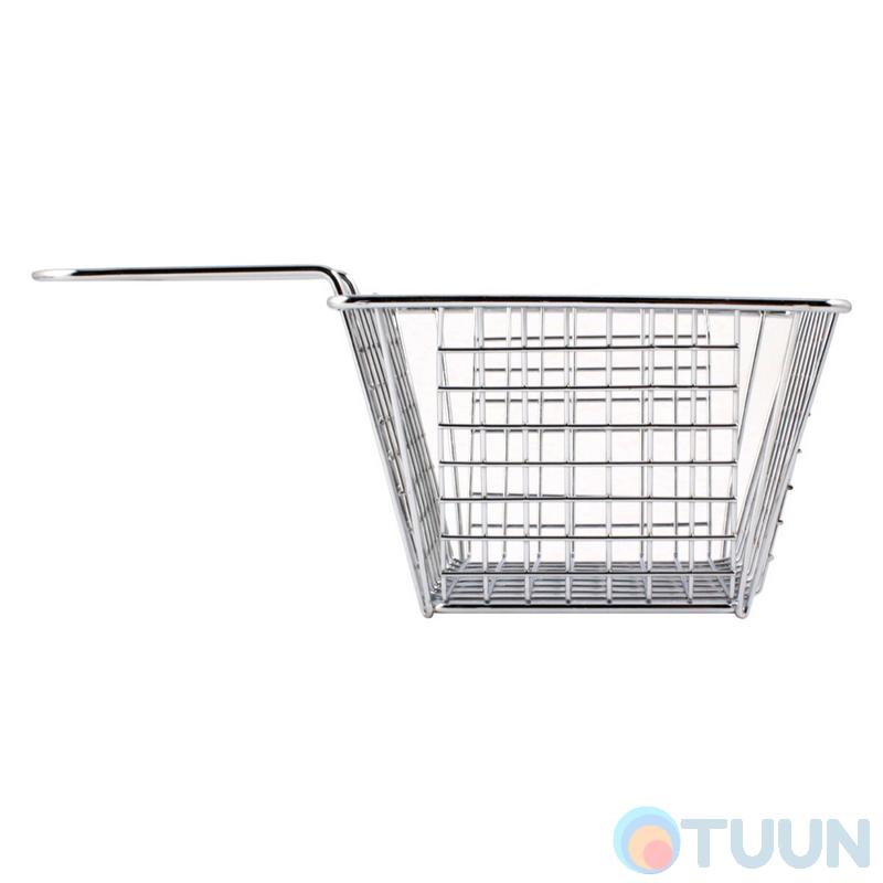 Arino serving basket, chrome, 13*13*8 cm