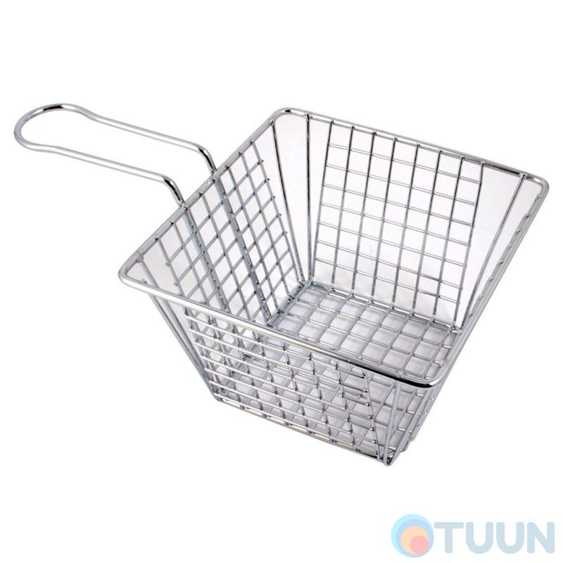 Arino serving basket, chrome, 13*13*8 cm
