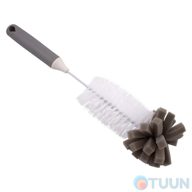 Arino brush, white, plastic, thermoplastic rubber