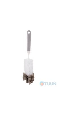 Arino brush, white, plastic, thermoplastic rubber