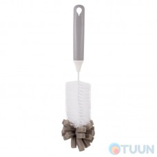 Arino brush, white, plastic, thermoplastic rubber