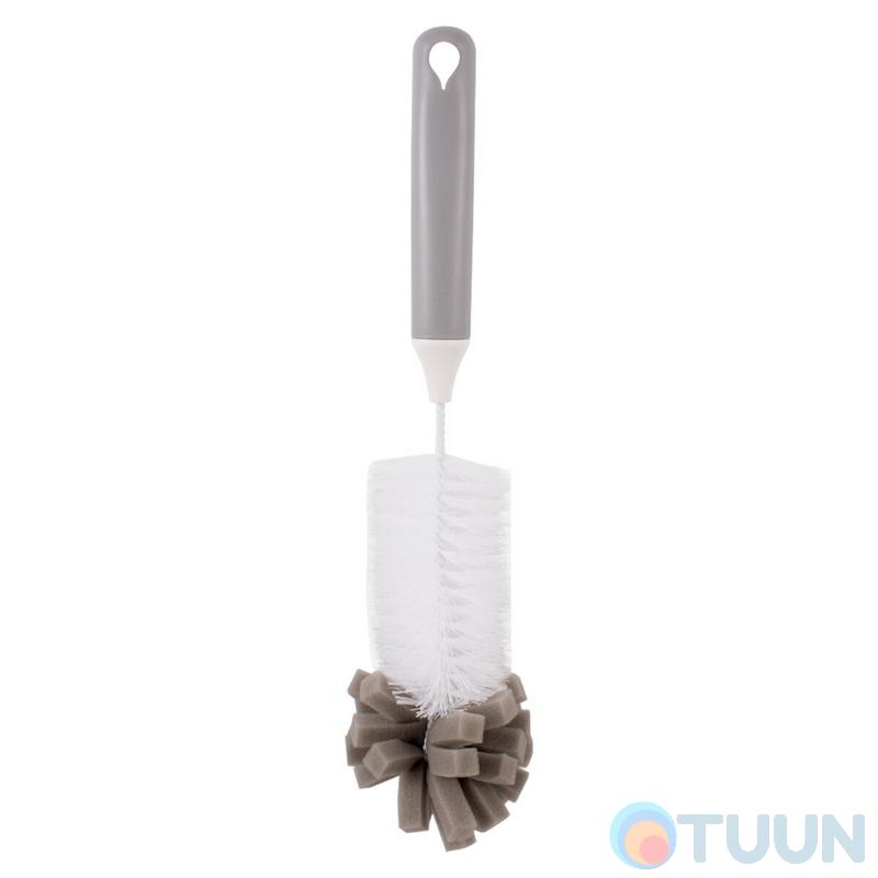 Arino brush, white, plastic, thermoplastic rubber