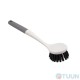 Arino Circle Dish Brush, White, Plastic, Thermoplastic Rubber