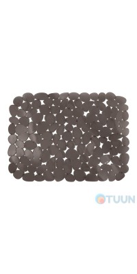 Коврик для раковины Arino Pebbles, 40*30 см, серый, ПВХ