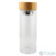 Arino Water Bottle with Filter, Bamboo Lid, 300 ml