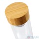 Arino Water Bottle with Filter, Bamboo Lid, 300 ml